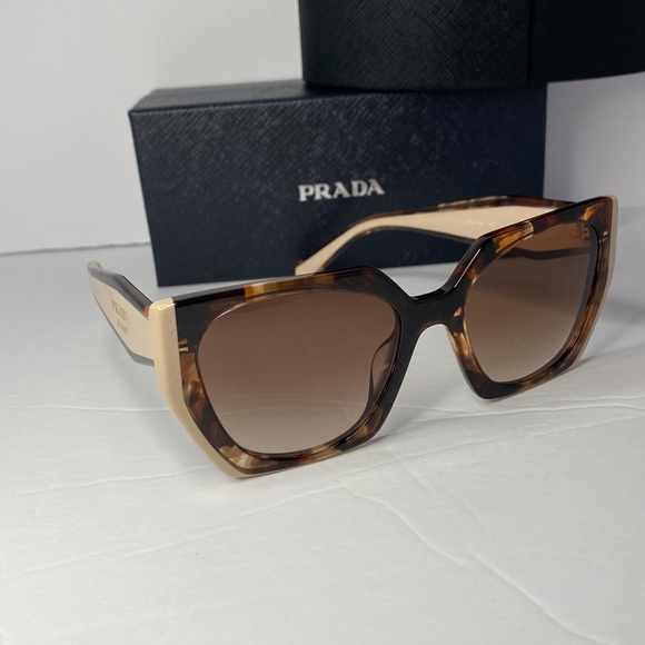 💯- New-Prada Tortoise Caramel Powder Brown Gradient Sunglasses - Picture 6 of 15